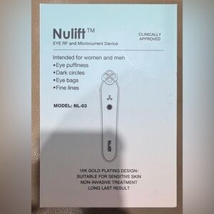 Nulift Eye RF Microcurrent Device NL-03 for Dark Circles, Eye Bags, Fine Lines